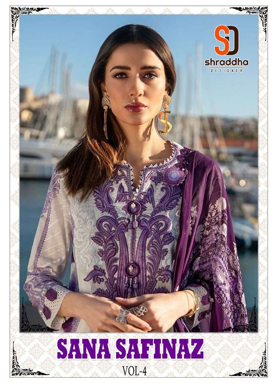 SHRADDHA DESIGNER SANA SAFINA 2022 VOL 4 